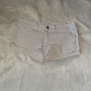 American Eagle white jean shorts stretch size 6